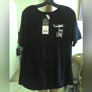 NWT NINE LINE PATRIOTIC Men's Black Graphic T-Shirt SZ. XL (VETERAN OWNED)